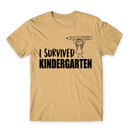 I survived kindergarten girl Sand Men's Tee for Kindergartner, Work