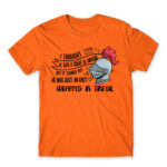 I thought he was a knight Orange Men's Tee for Badass, Funny