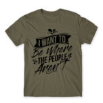 I want to be where the people aren’t Zinc Men's Tee for Antisocial, Funny
