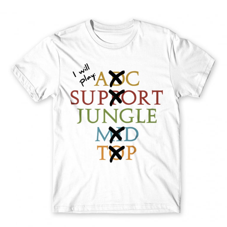 I Will Play Jungle White Men's Tee I Will Play Jungle White Men's Tee for Gaming, League Of Legends