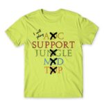 I Will Play Support Apple Green Men's Tee for Gaming, League Of Legends