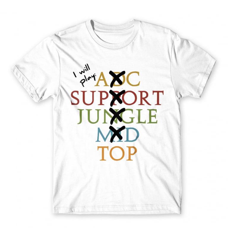 I Will Play Top White Men's Tee I Will Play Top White Men's Tee for Gaming, League Of Legends