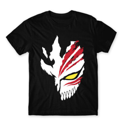 Ichigo Bankai Mask Black Men's T-shirt for Anime, Bleach