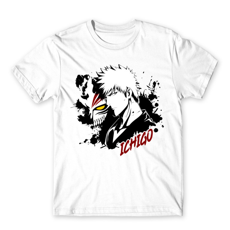 Ichigo – Brush White Men's Tee Ichigo – Brush White Men's Tee for Anime, Bleach