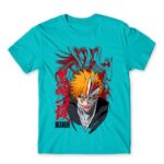 Ichigo – Vanguard Atoll Blue Men's Tee for Anime, Bleach