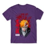 Ichigo – Vanguard Dark Purple Men's Tee for Anime, Bleach