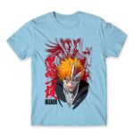 Ichigo – Vanguard Sky Blue Men's Tee for Anime, Bleach