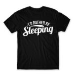 I’d reather be sleeping Black Men's Tee for Funny, Laziness