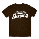 I’d reather be sleeping Chocolate Men's Tee for Funny, Laziness