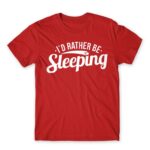 I’d reather be sleeping Red Men's Tee for Funny, Laziness