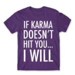If karma Dark Purple Men's Tee for Funny, Sarcastic Humour