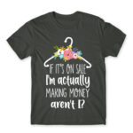 I’ll buy it on sale Dark Grey Men's Tee for Funny, Shopping