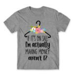 I’ll buy it on sale Grey Melange Men's Tee for Funny, Shopping