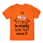 I’ll buy it on sale Orange Men's T-shirt for Funny, Shopping