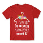I’ll buy it on sale Red Men's Tee for Funny, Shopping