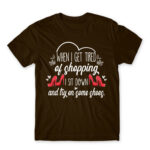 I’ll try on some shoes Chocolate Men's T-shirt for Funny, Shopping