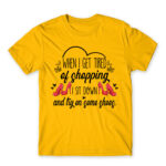 I’ll try on some shoes Gold Men's T-shirt for Funny, Shopping