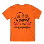 I’ll try on some shoes Orange Men's T-shirt for Funny, Shopping