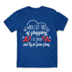 I’ll try on some shoes Royal Blue Men's Tee for Funny, Shopping
