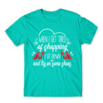 I’ll try on some shoes Turquoise Men's Tee for Funny, Shopping