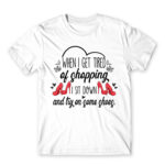 I’ll try on some shoes White Men's T-shirt for Funny, Shopping