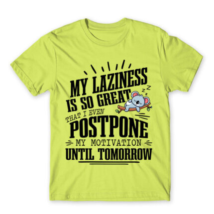 I’m a lazy people Apple Green Men's Tee for Funny, Laziness