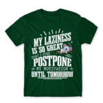 I’m a lazy people Bottle Green Men's Tee for Funny, Laziness