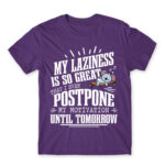 I’m a lazy people Dark Purple Men's T-shirt for Funny, Laziness