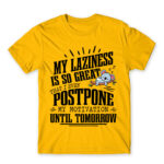 I’m a lazy people Gold Men's Tee for Funny, Laziness