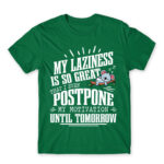 I’m a lazy people Kelly Green Men's Tee for Funny, Laziness