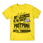 I’m a lazy people Lemon Men's T-shirt for Funny, Laziness