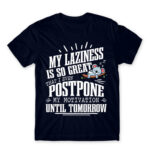 I’m a lazy people Navy Men's T-shirt for Funny, Laziness