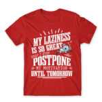 I’m a lazy people Red Men's Tee for Funny, Laziness