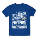 I’m a lazy people Royal Blue Men's T-shirt for Funny, Laziness