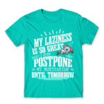 I’m a lazy people Turquoise Men's T-shirt for Funny, Laziness