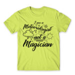 I’m a Meteorologist Not a Magician Apple Green Men's T-shirt for Meteorologist, Work