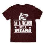 I’m a welder not a wizard Burgundy Men's Tee for Welder, Work