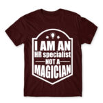 I’m an HR specialist not a wizard Burgundy Men's Tee for Human Resources, Work