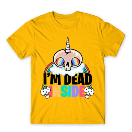 I’m dead inside Gold Men's Tee for Funny, Seasonal Depression