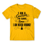 I’m never wrong – Courier Gold Men's Tee for Courier, Work