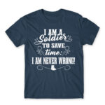 I’m Never Wrong – Soldier Denim Men's T-shirt for Soldier, Work