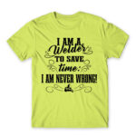 I’m never wrong – Welder Apple Green Men's T-shirt for Welder, Work