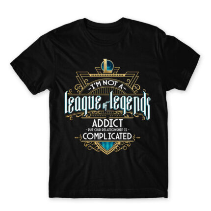 I’m not addicted to LoL Black Men's T-shirt for Gaming, League Of Legends