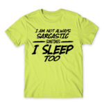 I’m not always sarcastic Apple Green Men's Tee for Funny, Sarcastic Humour