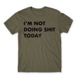 I’m not doing shit today Zinc Men's T-shirt for Funny, Laziness