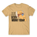 I’m not feeling very worky today Sand Men's Tee for Work, Workplace Cliches