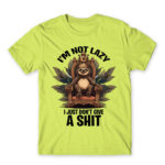 I’m not lazy Apple Green Men's T-shirt for Funny, Laziness