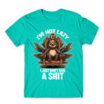 I’m not lazy Turquoise Men's Tee for Funny, Laziness