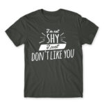 I’m not shy Dark Grey Men's Tee for Badass, Funny