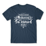 I’m only antisocial when Denim Men's Tee for Antisocial, Funny